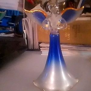 Hand blown glass angel